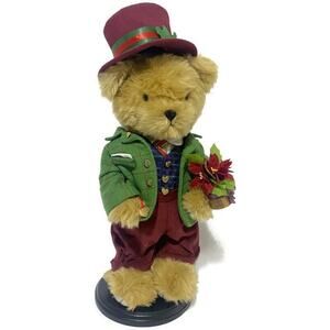 Danbury Mint Christmas Bear Santa Gilbert 2020 16" Tall With Stand and Box NEW